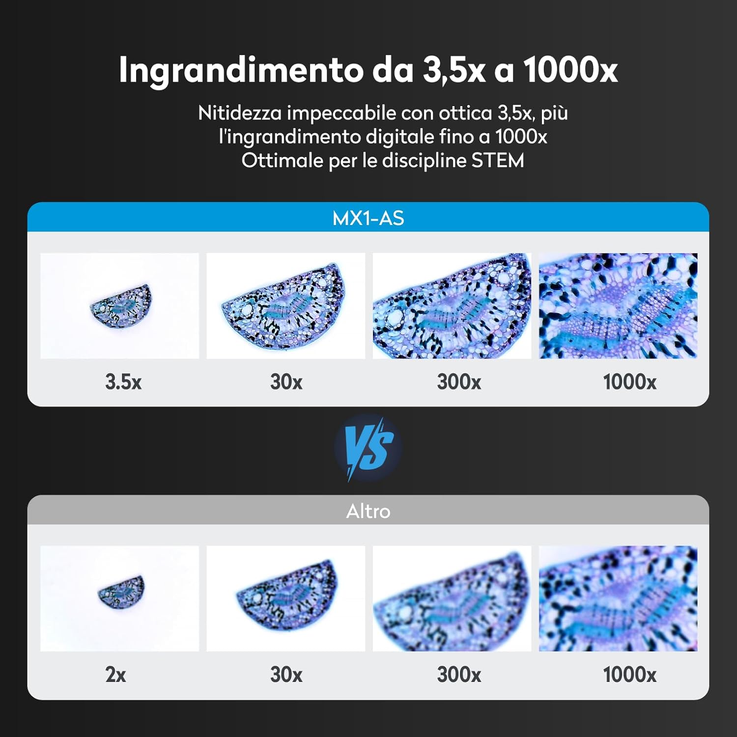 Microscopio digitale MX1-AS per bambini - immagine 2