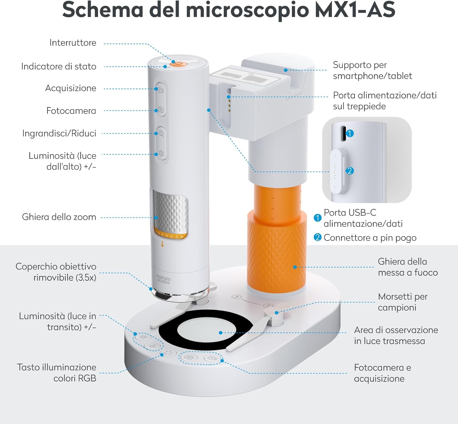 Microscopio digitale MX1-AS per bambini - immagine 8