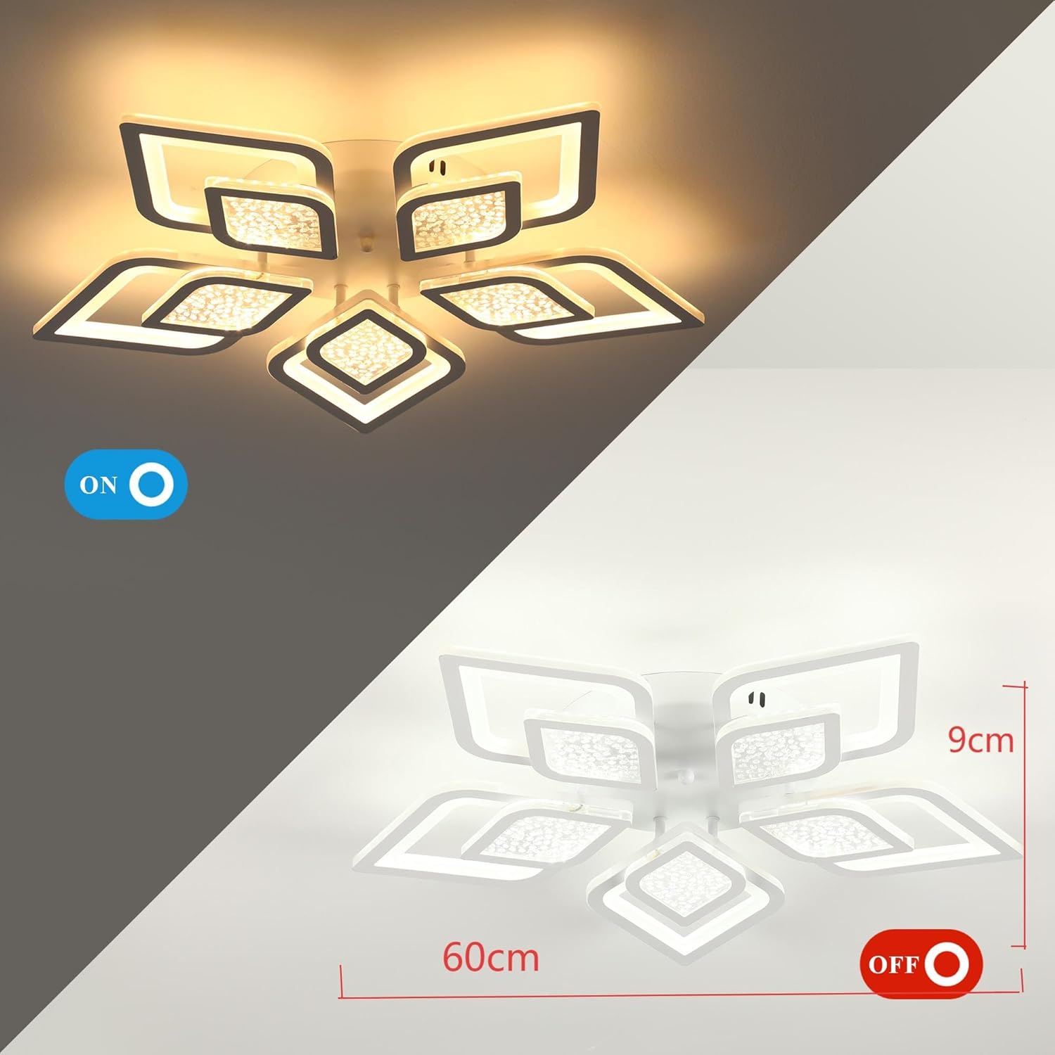 Easy Eagle Plafoniera LED Soffitto Dimmerabile 48W - immagine 4