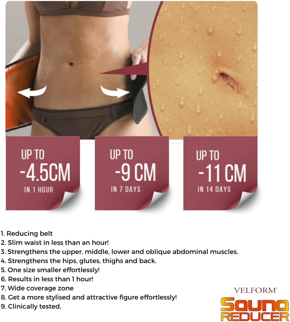 VELFORM Cintura Snellente Pancia Sauna Reducer - immagine 5