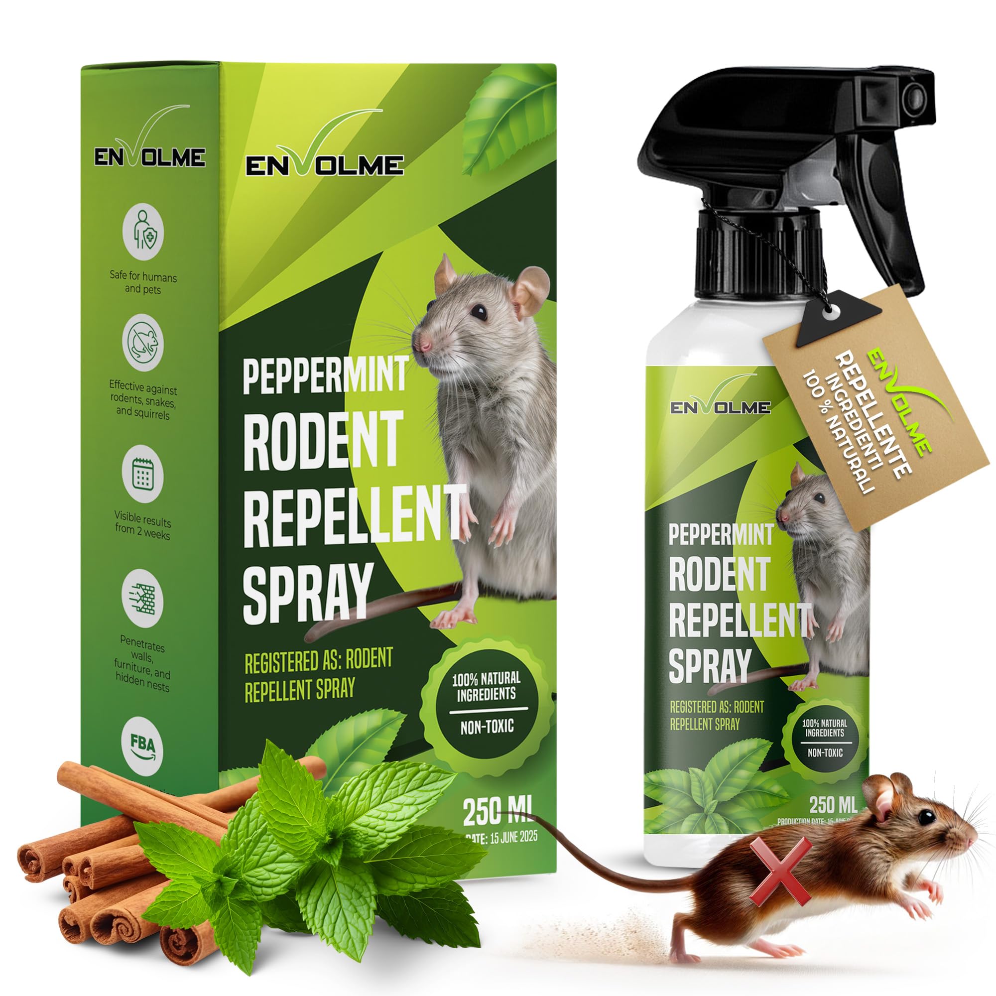 Repellente Topi - Olio di Menta Piperita