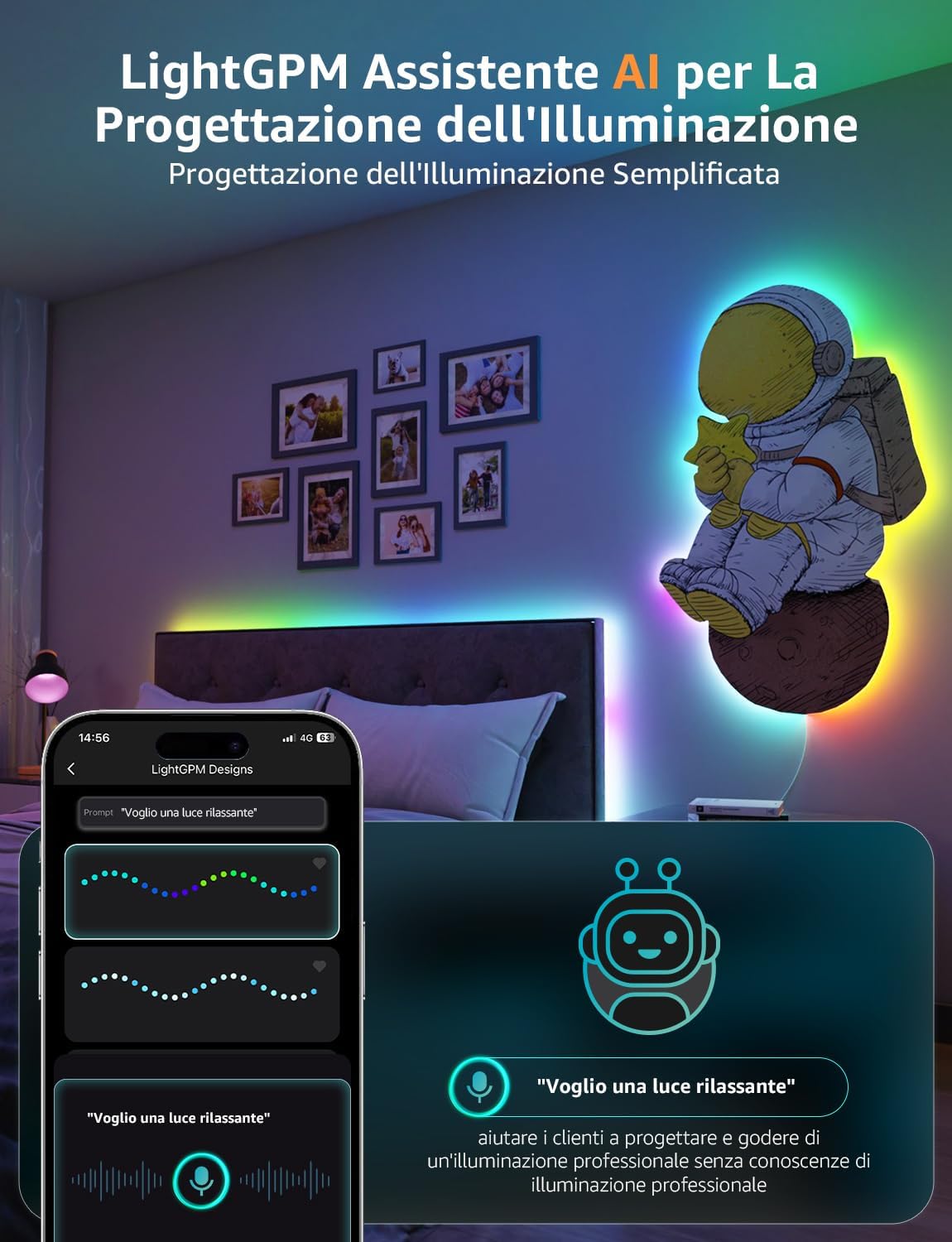 Lepro S1 AI Smart Striscia LED 20M - immagine 2