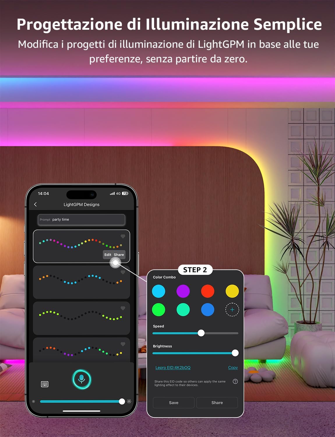 Lepro S1 AI Smart Striscia LED 20M - immagine 4