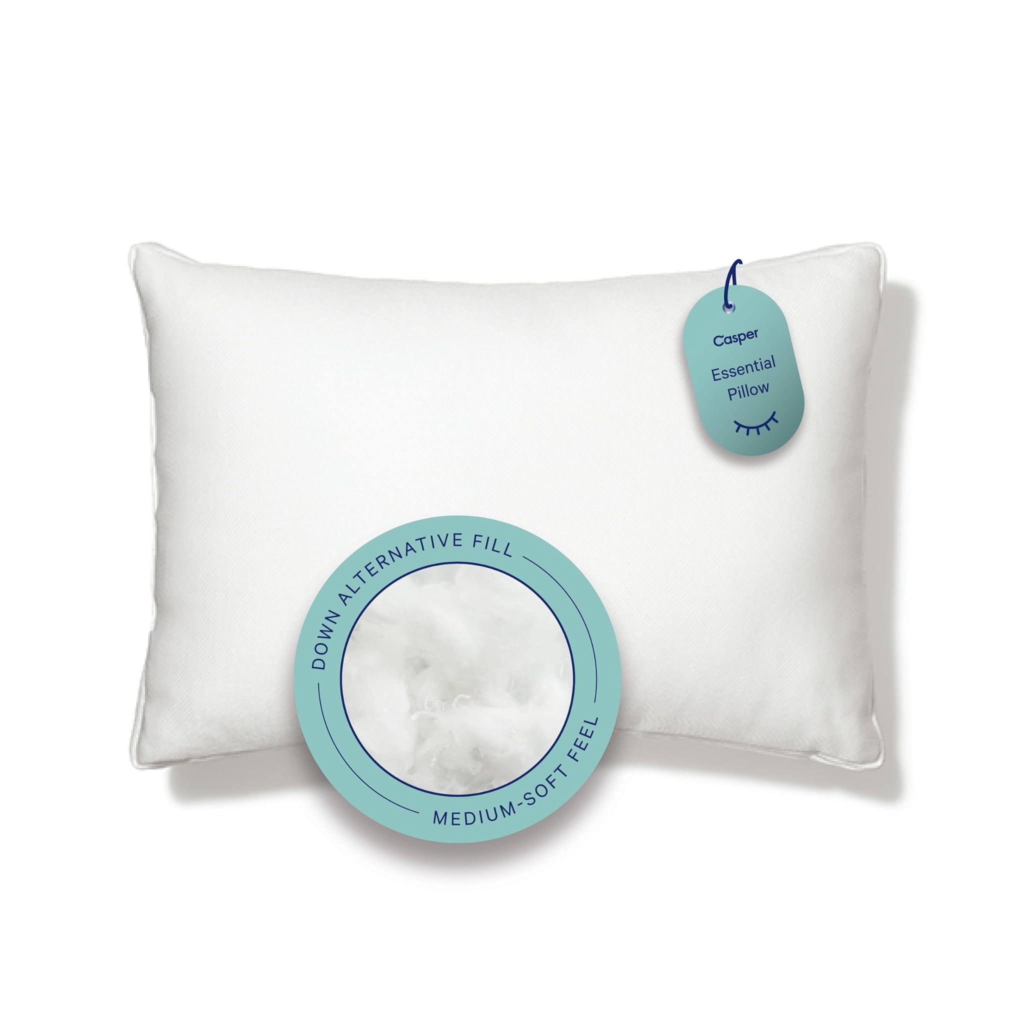 Casper Sleep Essential - Cuscino per dormire, standard, colore: bianco