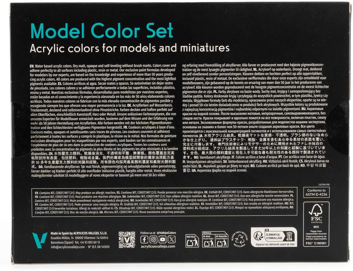 Vallejo Model Color Set 70257 Wargame Special (16x18ml) - immagine 2