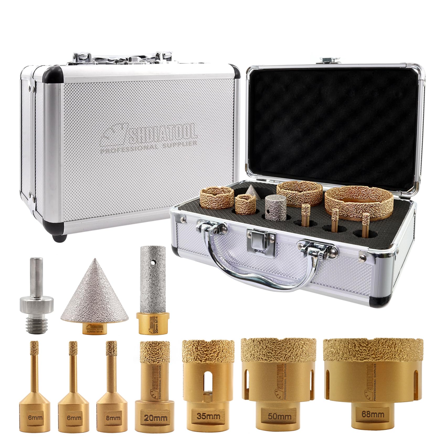 Shdiatool Punte Diamantate M14 Filettatura