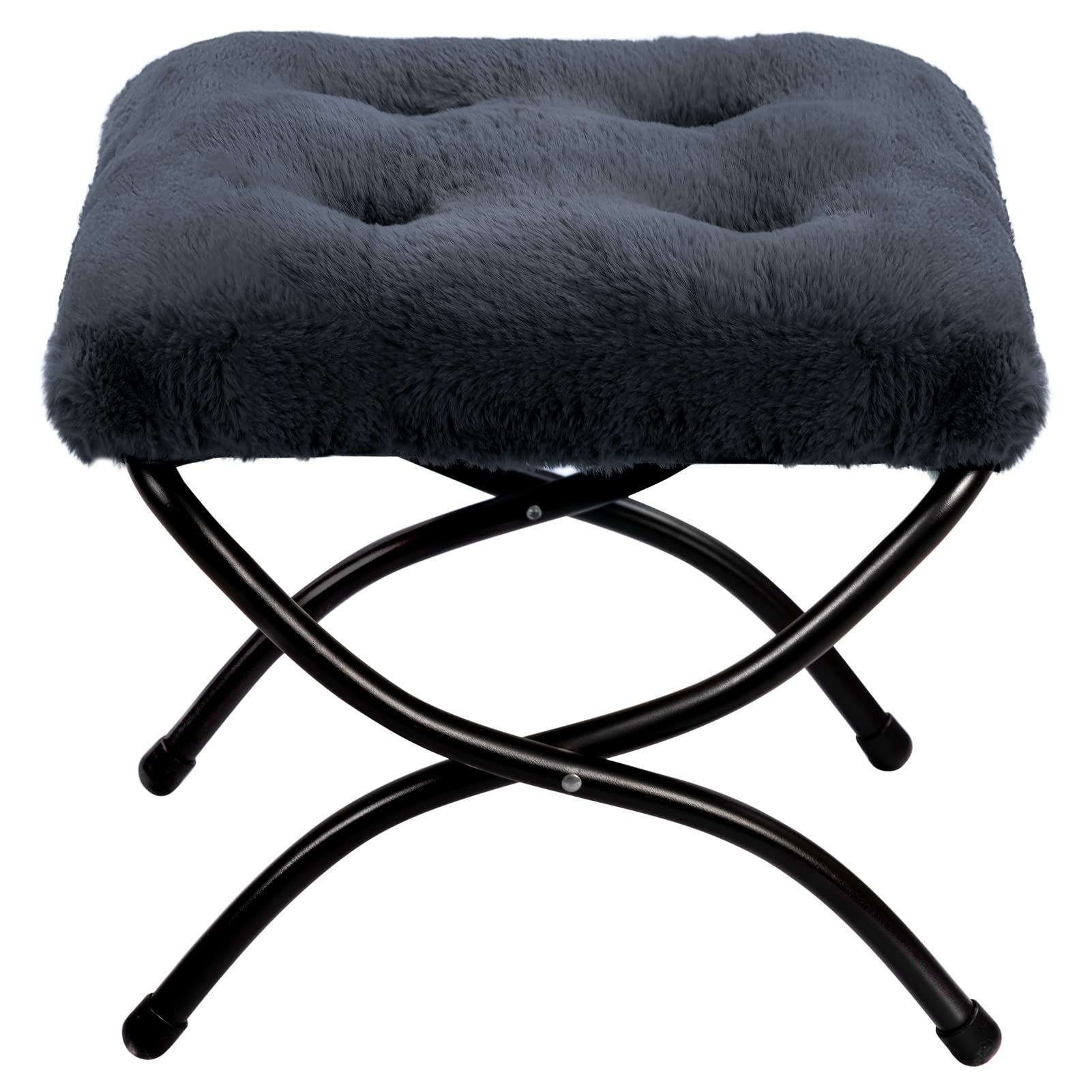 Hollyhome Poggiapiedi Pieghevole con Gambe in Metallo