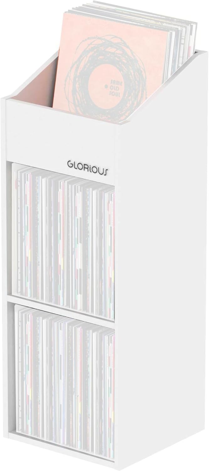 Glorious Record Rack 330 white - stazione vinilica avanzata con design ...