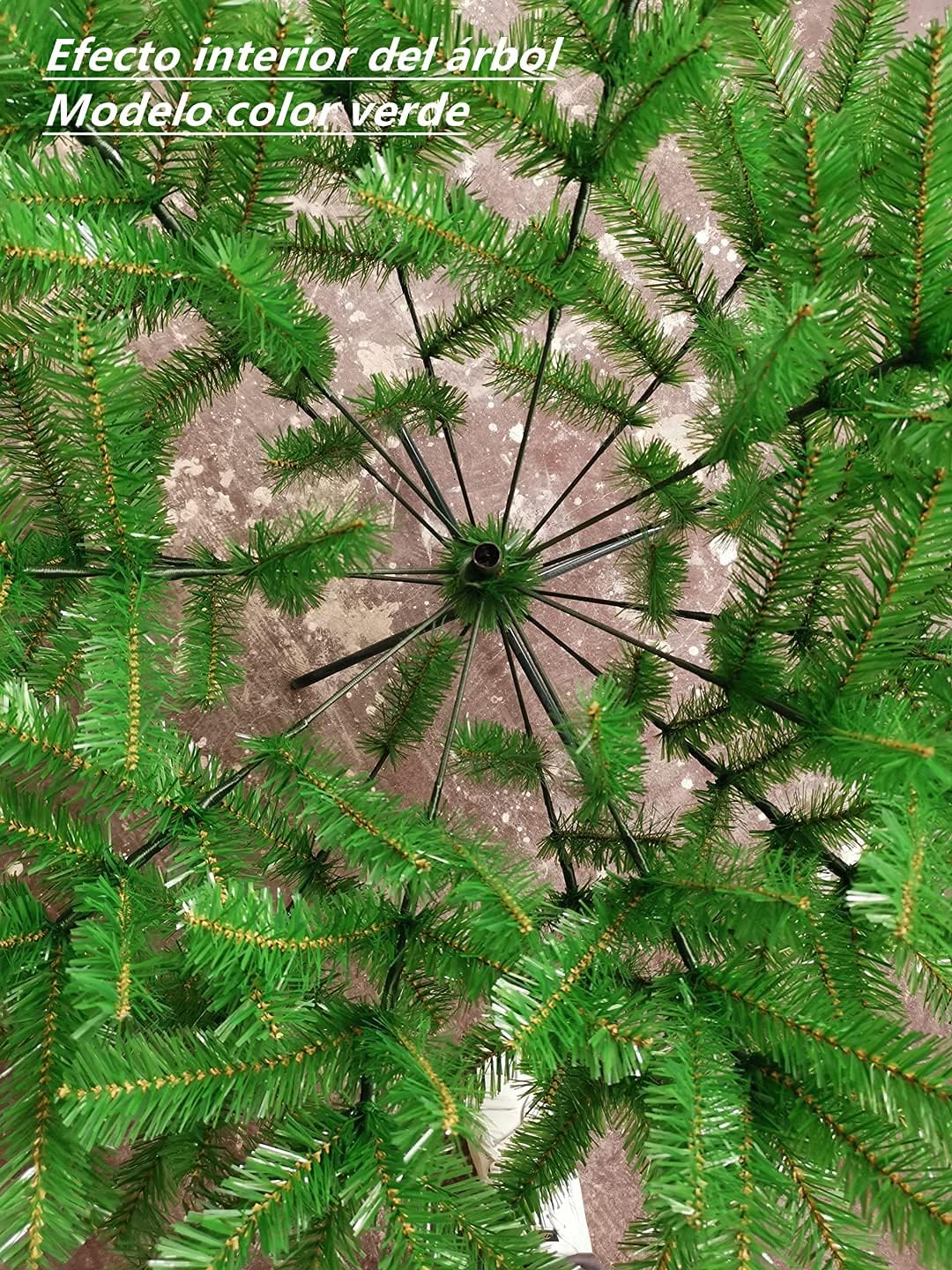Solagua Navidad Albero di Natale Artificiale 210cm, Verde Brillante - immagine 3