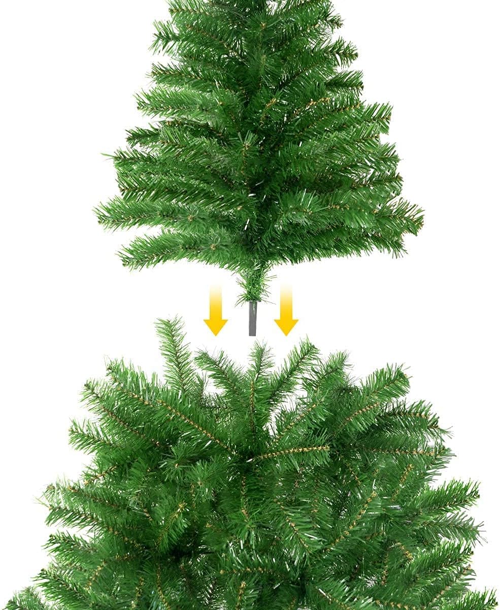 Solagua Navidad Albero di Natale Artificiale 210cm, Verde Brillante - immagine 4