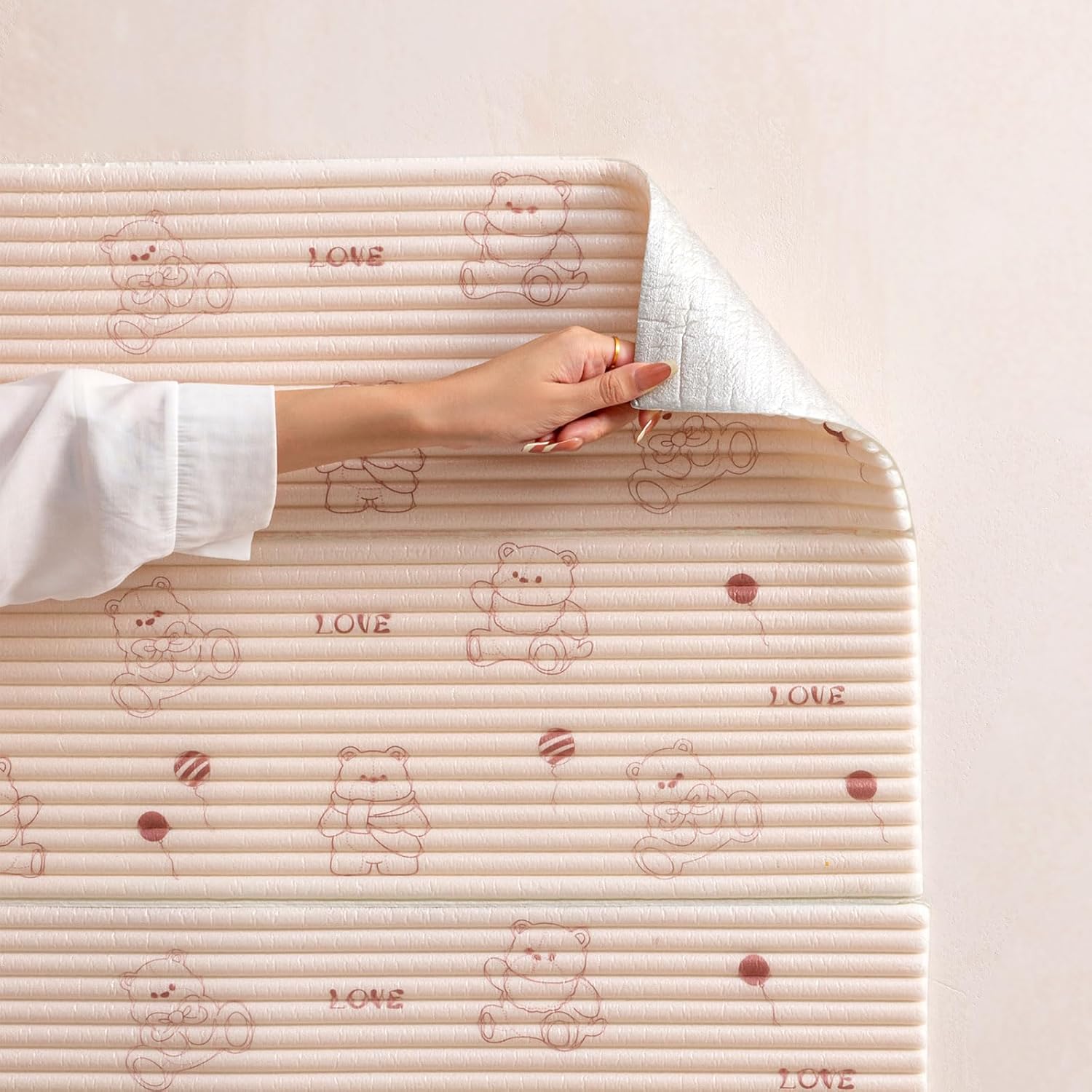 Cuscino Parete Autoadesivo 200cm, Orso - immagine 8