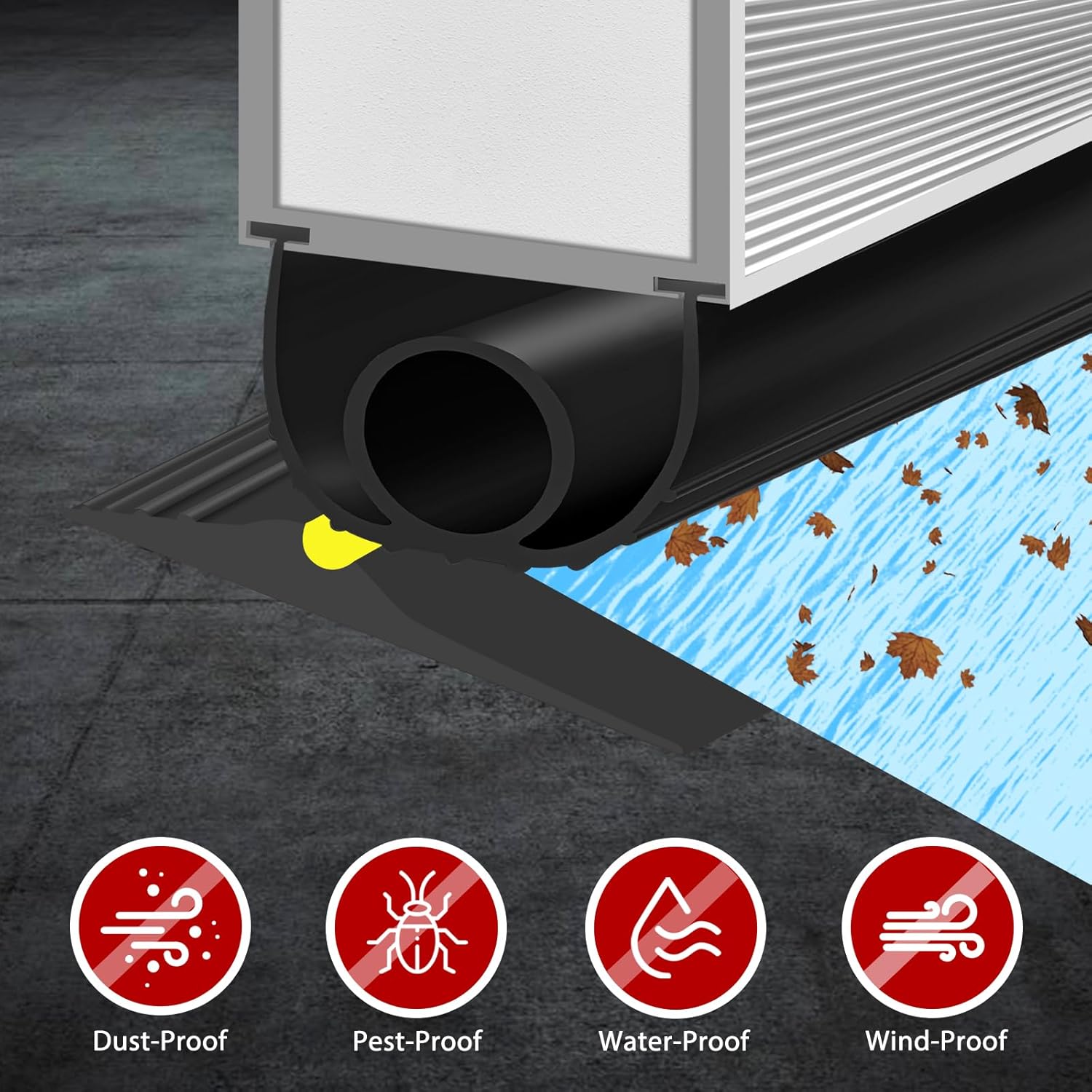 Guarnizione Soglia Porta Garage 6 Metri - immagine 4