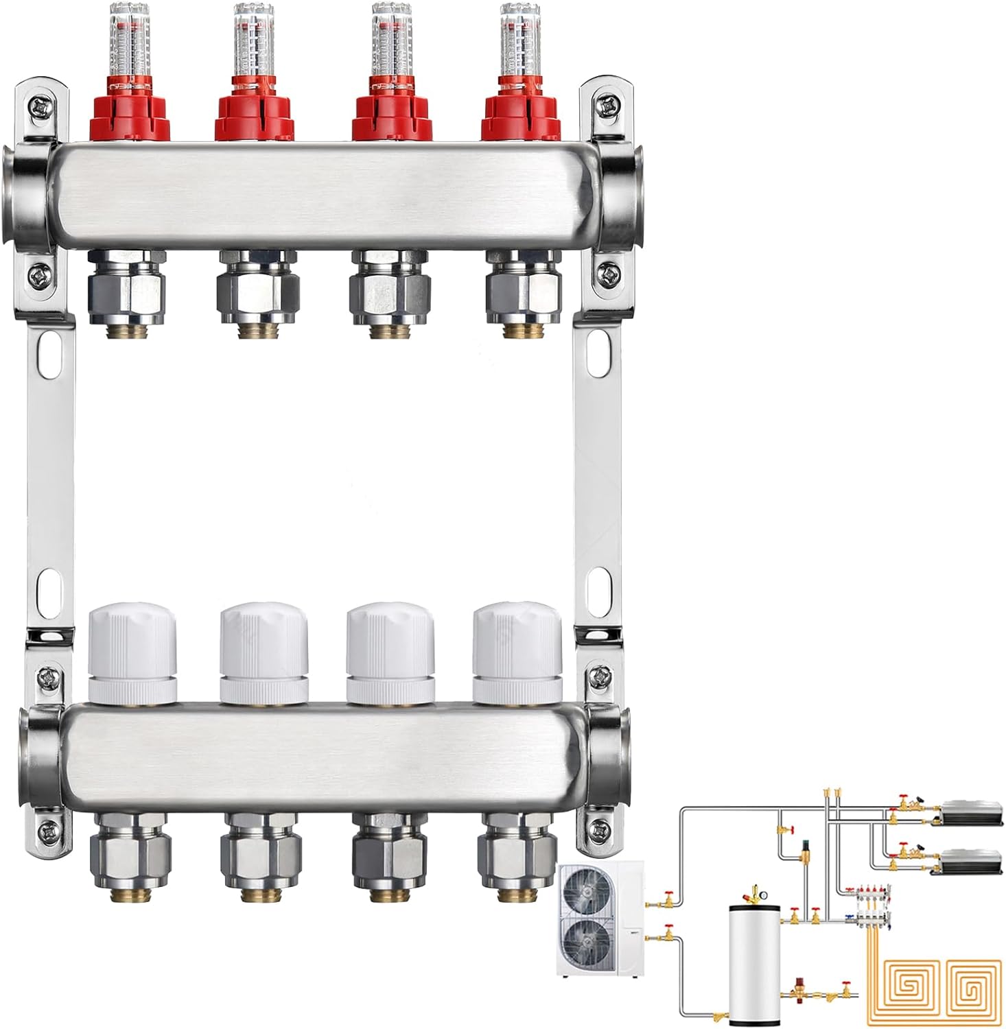 Distributore Circuito Riscaldamento 4 Circuiti - immagine 1