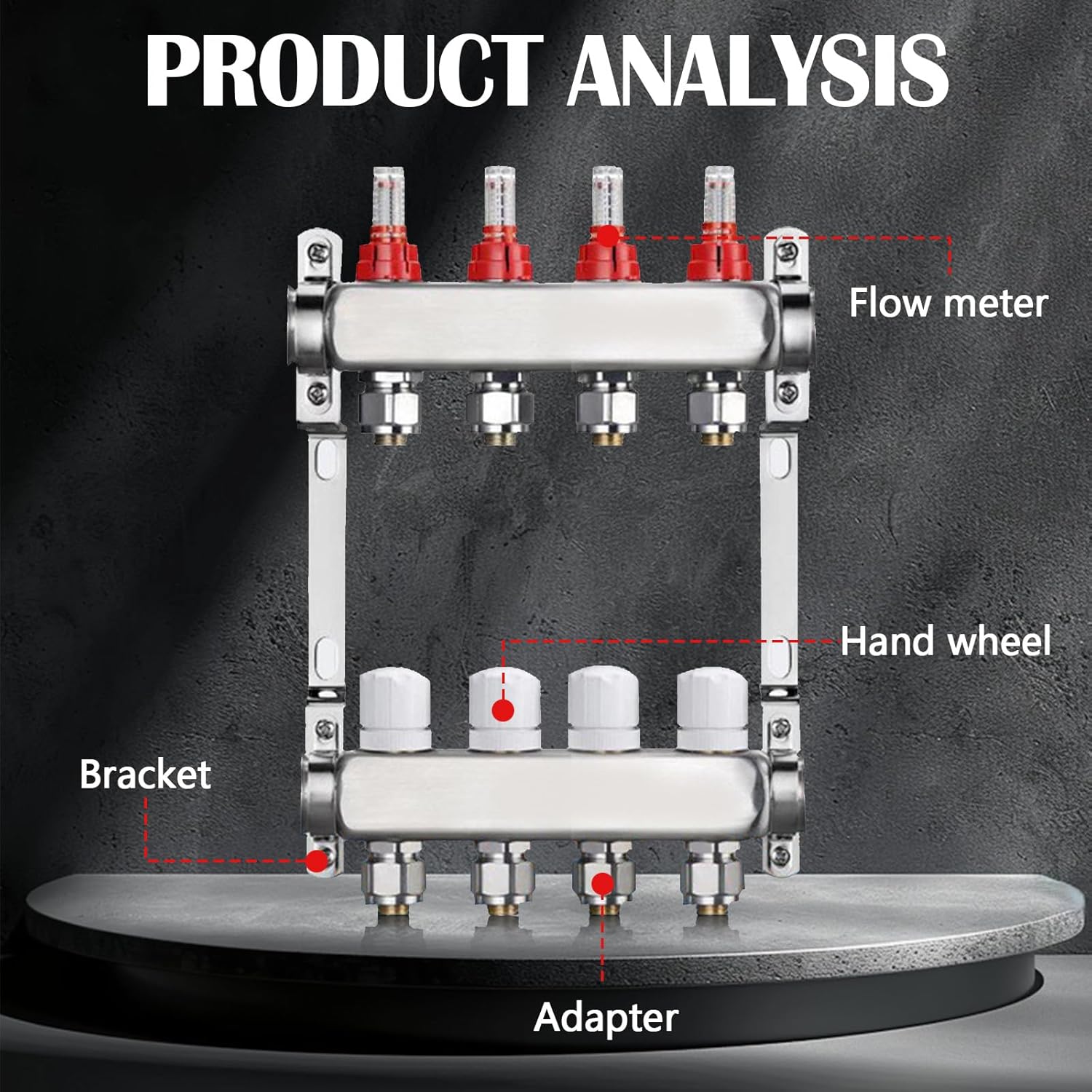 Distributore Circuito Riscaldamento 4 Circuiti - immagine 6