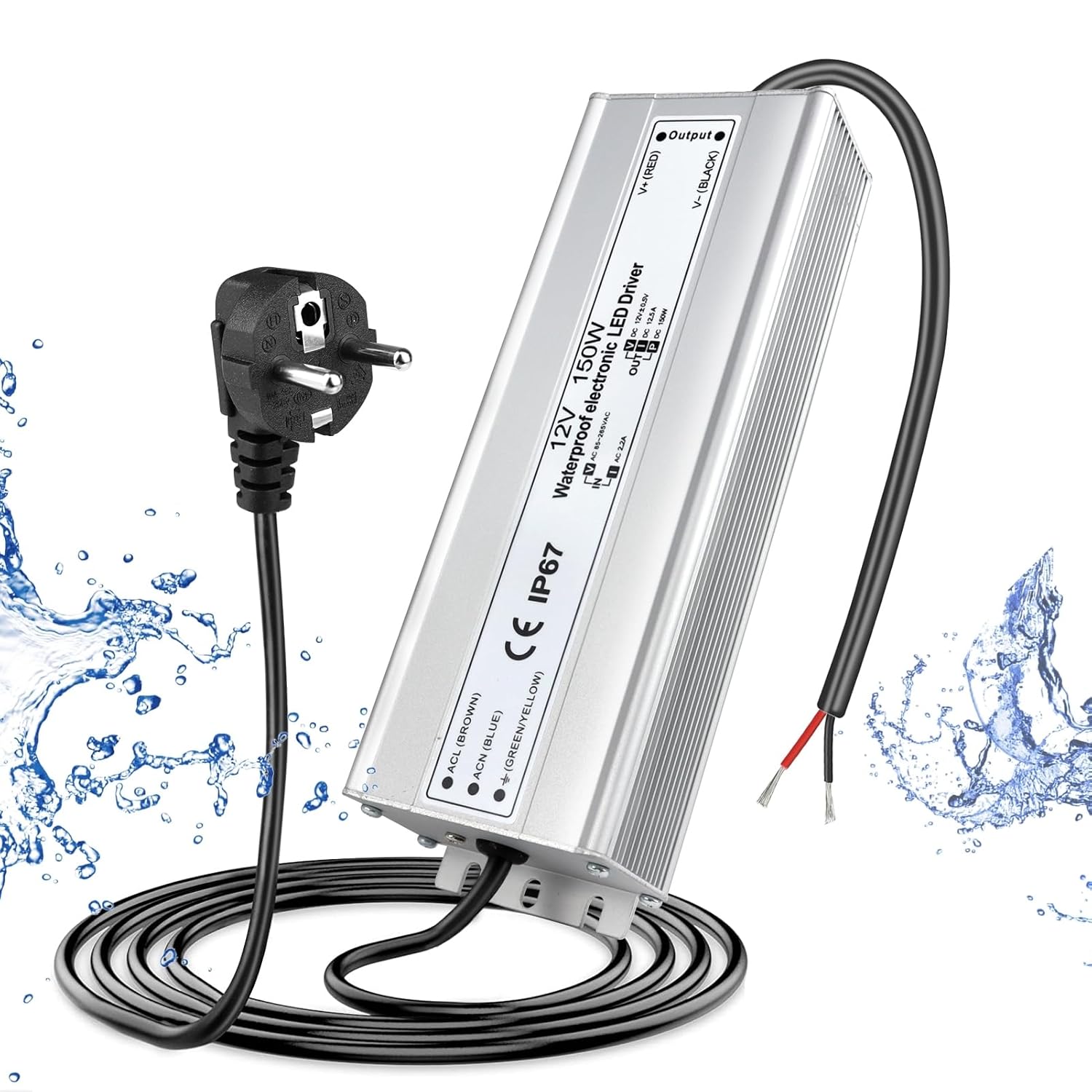 Trasformatore LED 12V 150W IP67 per Esterni - immagine 1