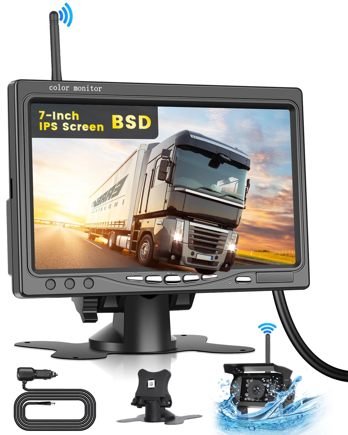 Ohradio Kit Telecamera Retromarcia Wireless 7" IPS