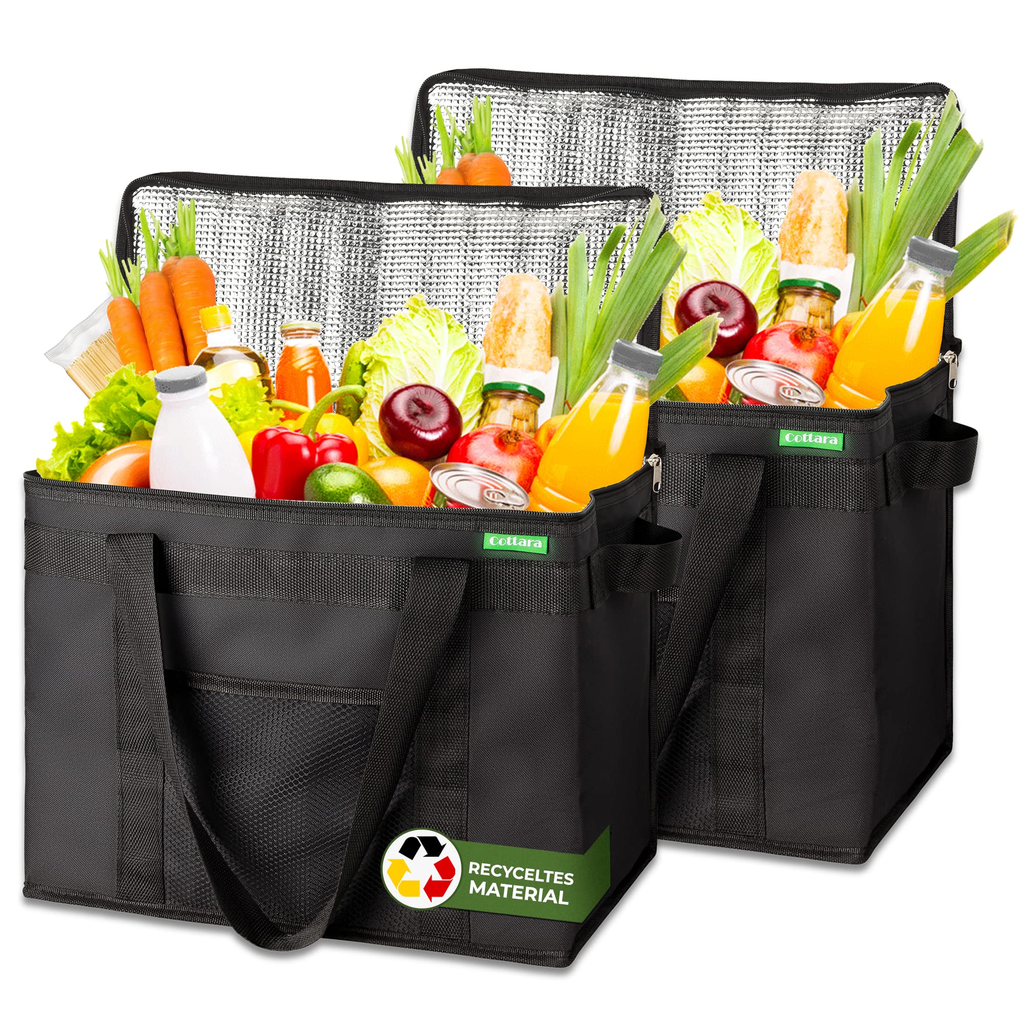 Borsa Termica Pieghevole di Alta Qualità - 2 Pezzi