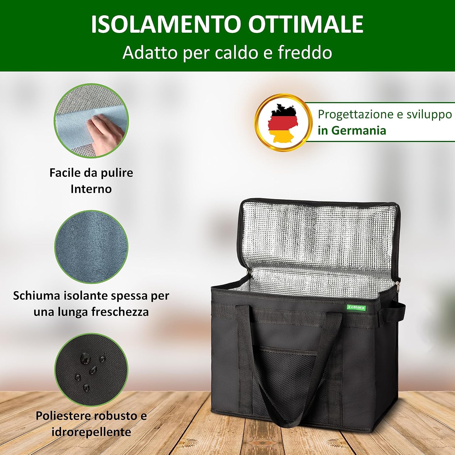 Borsa Termica Pieghevole di Alta Qualità - 2 Pezzi - immagine 2