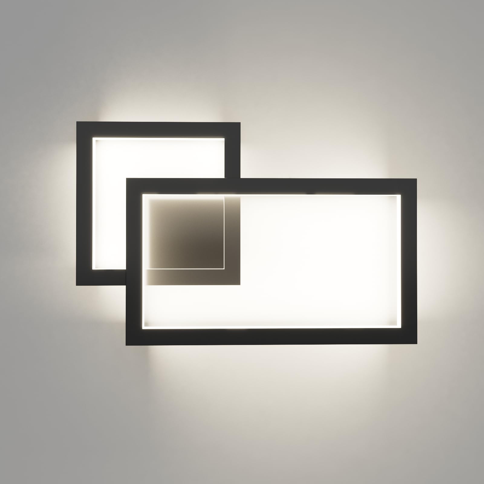 Klighten - Applique da parete LED interno 24W, Nero