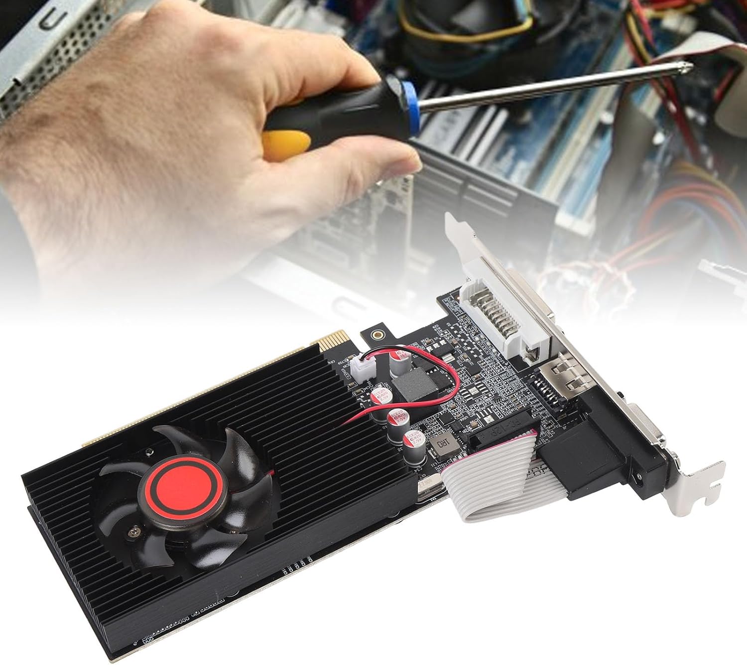 Scheda Grafica GT 610 2GB DDR3 con Ventole Silenziose - immagine 3