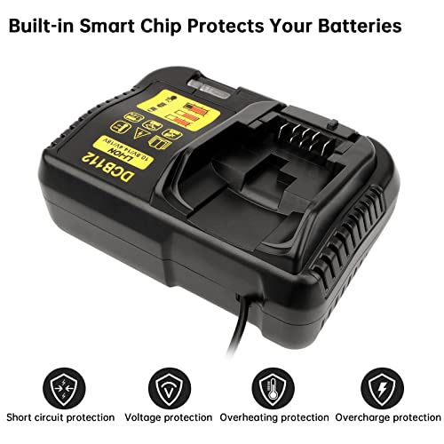 Caricabatterie per DeWalt 10.8V-18V Li-ion - immagine 3