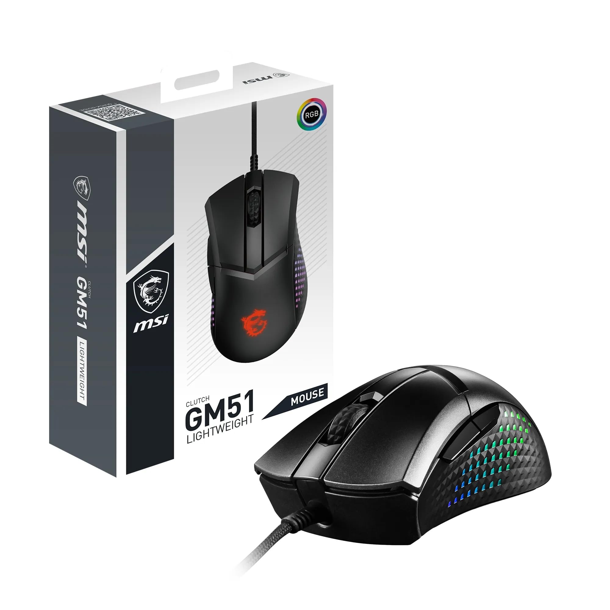 Msi CLUTCH GM51 LIGHTWEIGHT - Mouse Gaming 75g