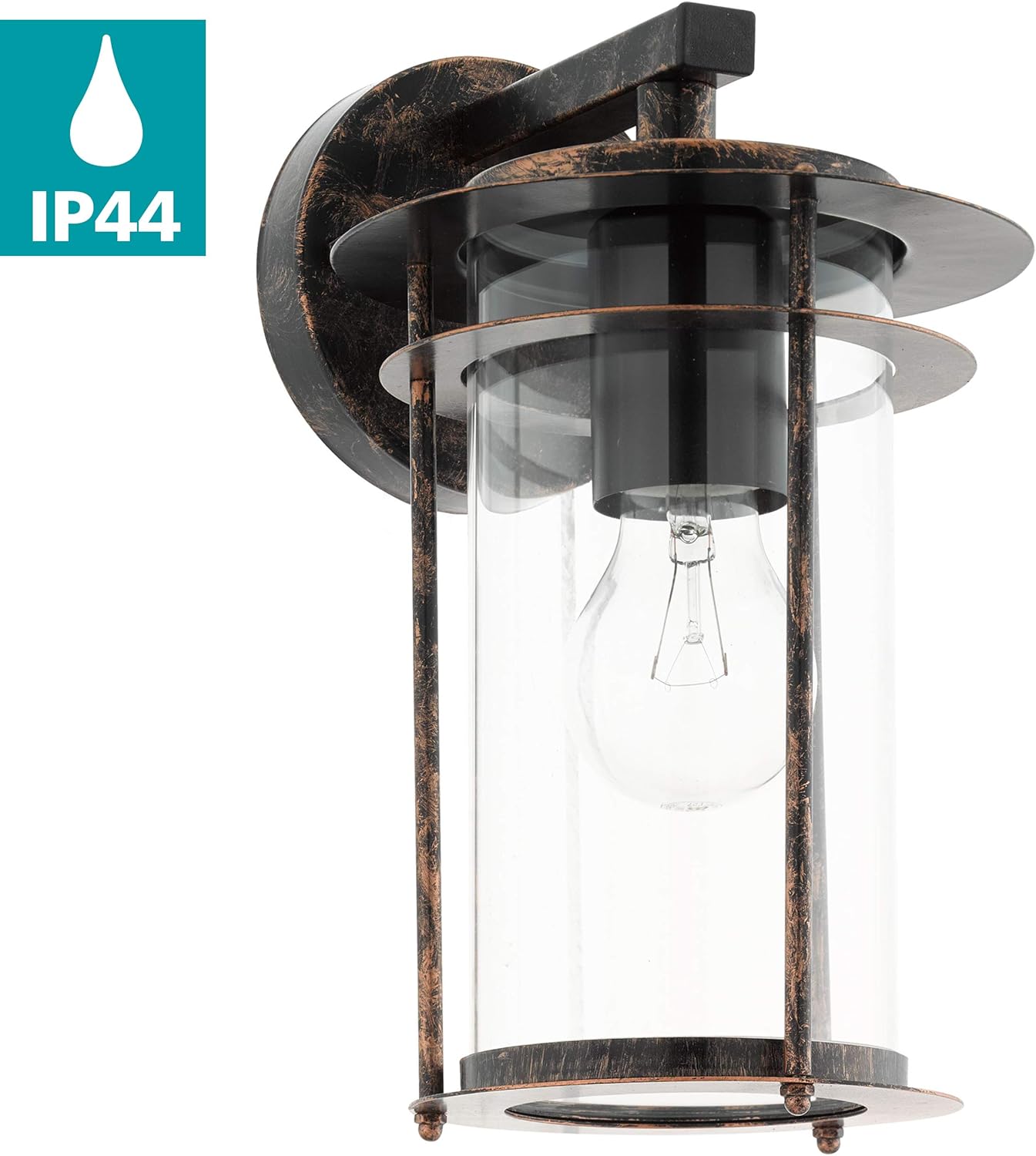 Eglo Lampada da Parete per Esterni Valdeo, Rame Anticato - immagine 2