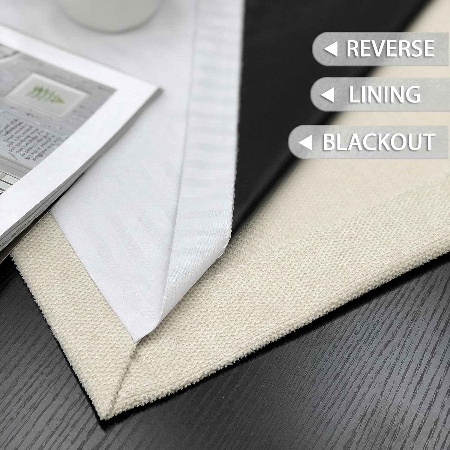 Always4u Tende Oscuranti Termiche con Occhielli 175x140cm - immagine 3