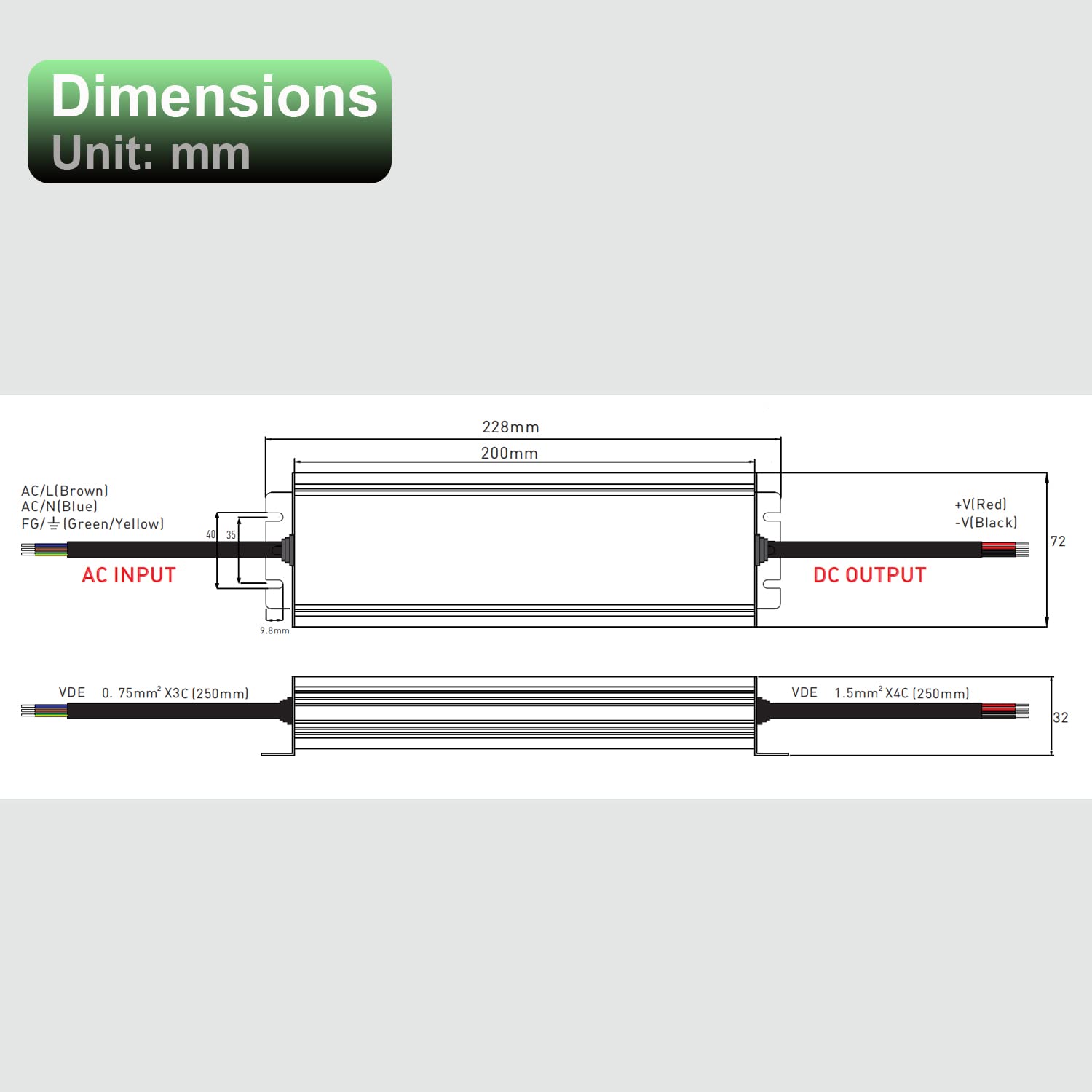 Alinana Alimentatore 12V 300W Impermeabile IP67 - immagine 2