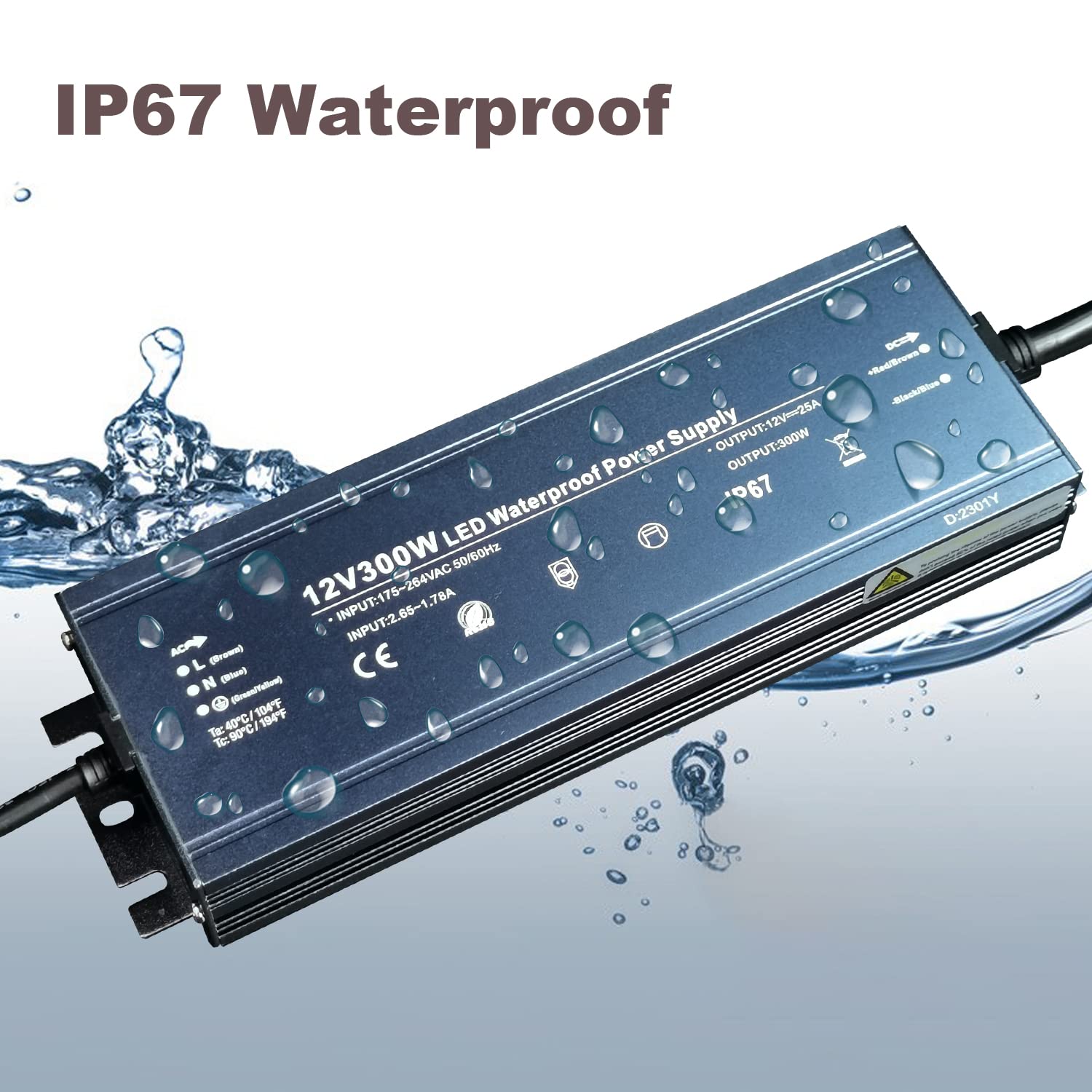 Alinana Alimentatore 12V 300W Impermeabile IP67 - immagine 5