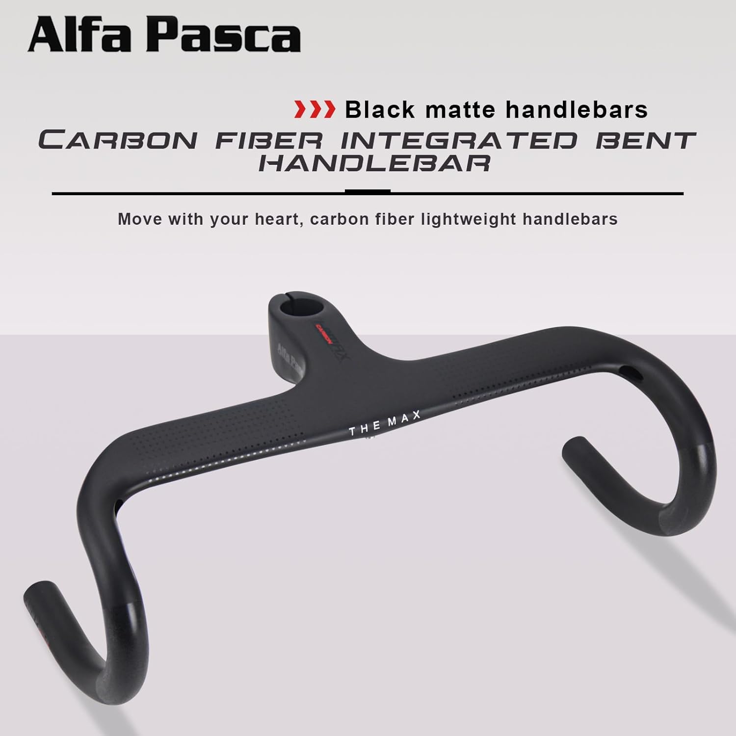 Alfa Pasca Manubrio Bici Corsa Aero Carbonio 440*90mm - immagine 3