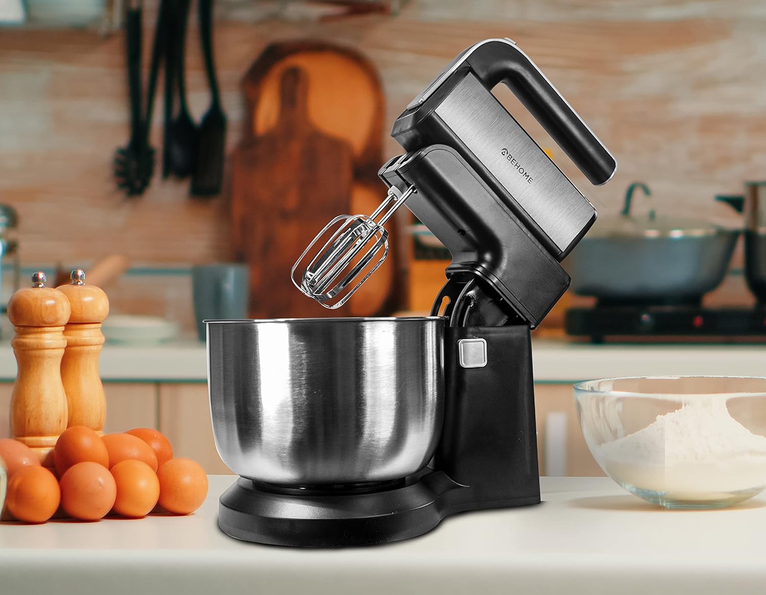 Behome Sbattitore Elettrico con Ciotola Rotante 3L - immagine 5