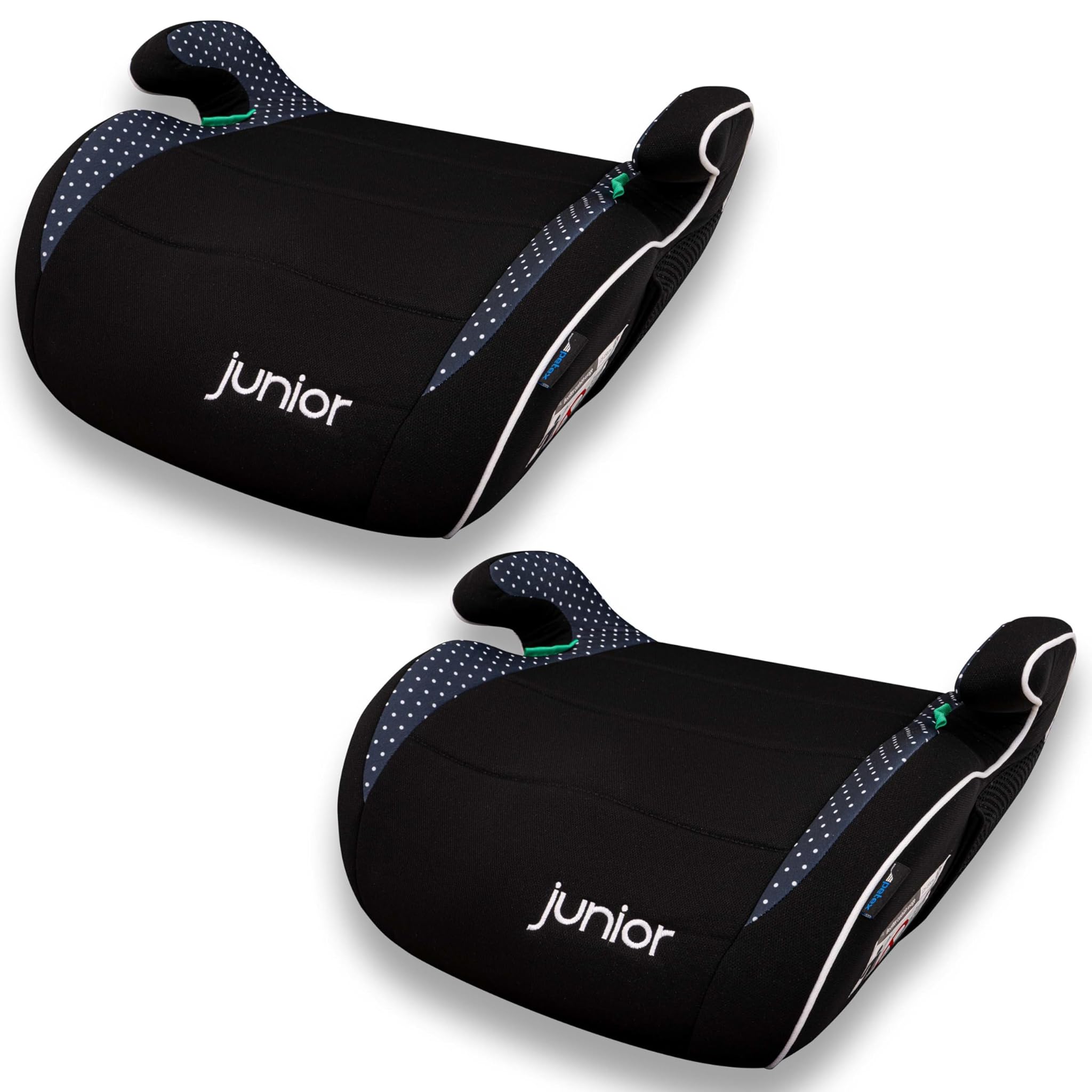 PETEX "Max" 2 x rialzi per seggiolini per bambini, i-Size R129/03, blu/bianco