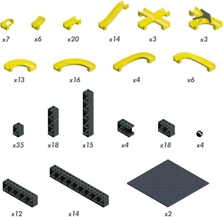 Hubelino Kugelbahn Starter Set (214 pezzi) - immagine 4
