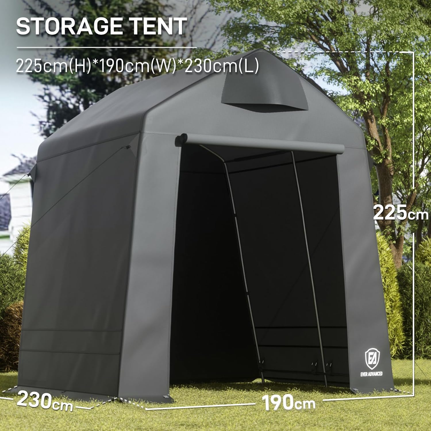 Ever Advanced Capanno Attrezzi 9,8m³ Grigio - immagine 2