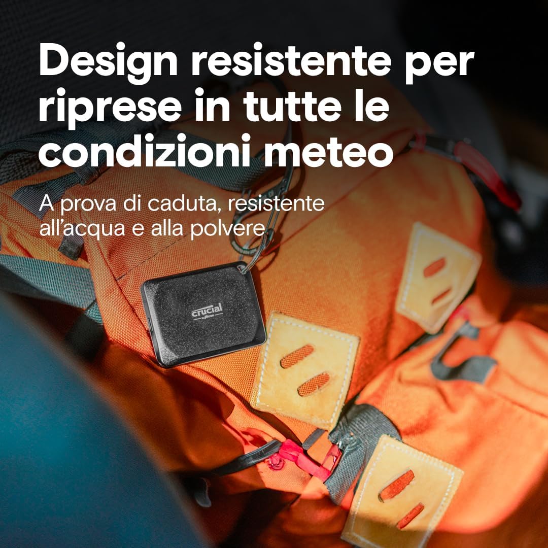 Crucial X10 Pro 2TB SSD Esterno Portatile USB-C 3.2 - immagine 3