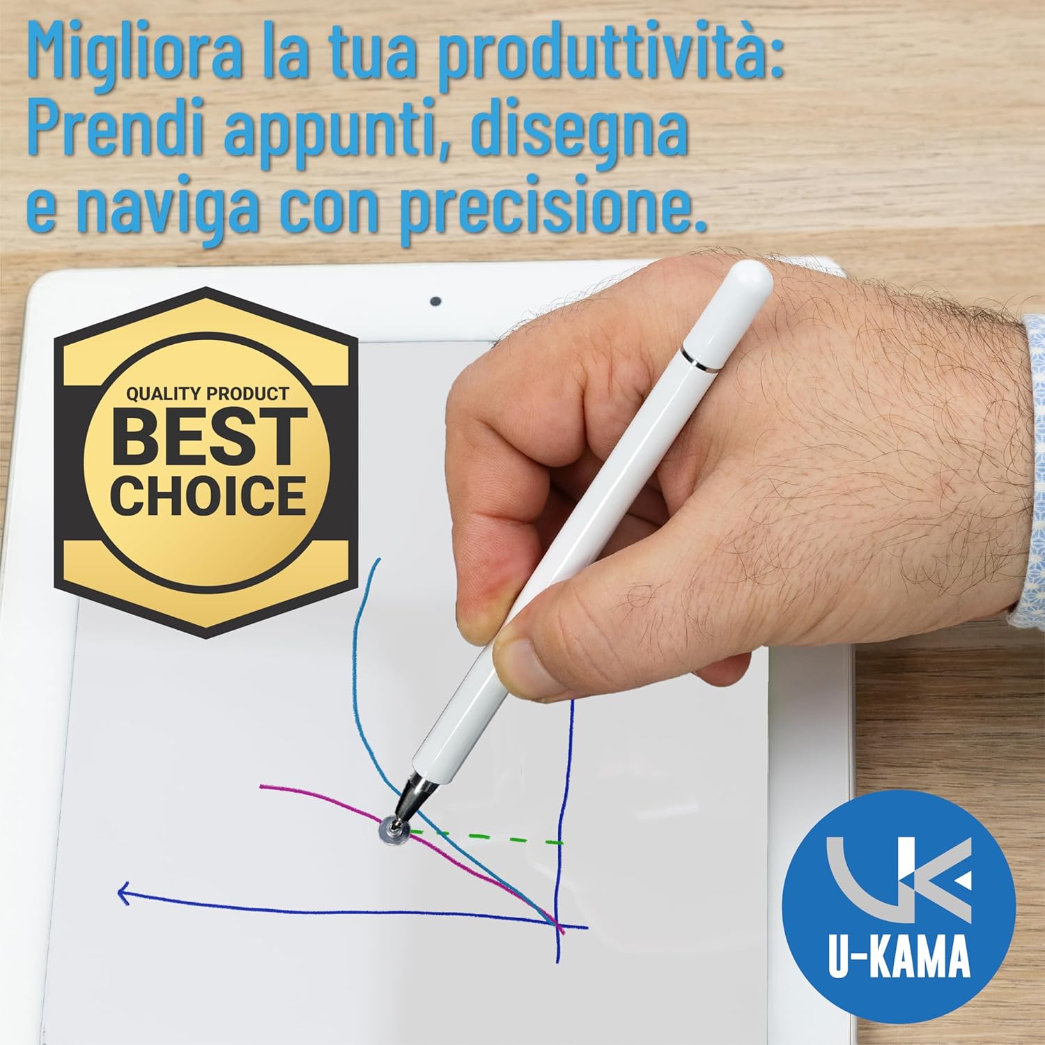 Penna Touch Universale per Tablet e Smartphone - immagine 3