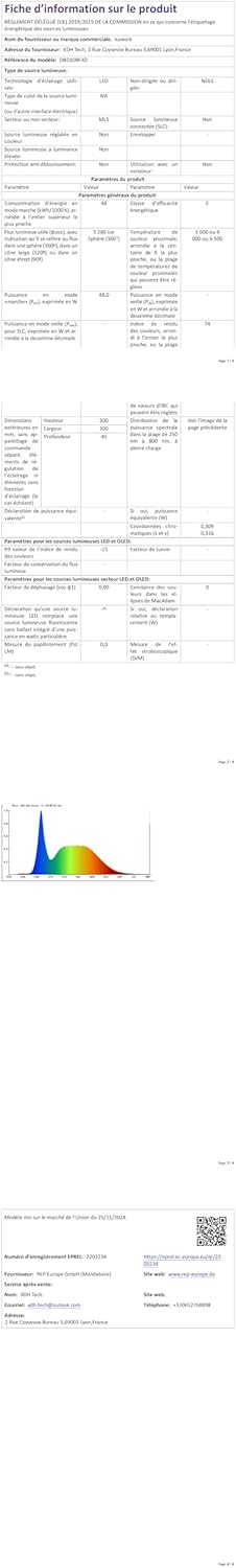 Kuwork Plafoniera LED Soffitto Quadrata 48W (2 Pezzi) - immagine 10