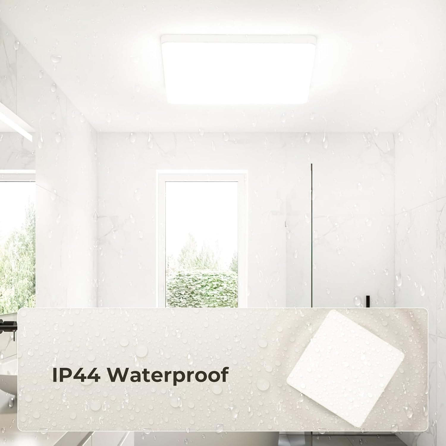 Kuwork Plafoniera LED Soffitto Quadrata 48W (2 Pezzi) - immagine 5