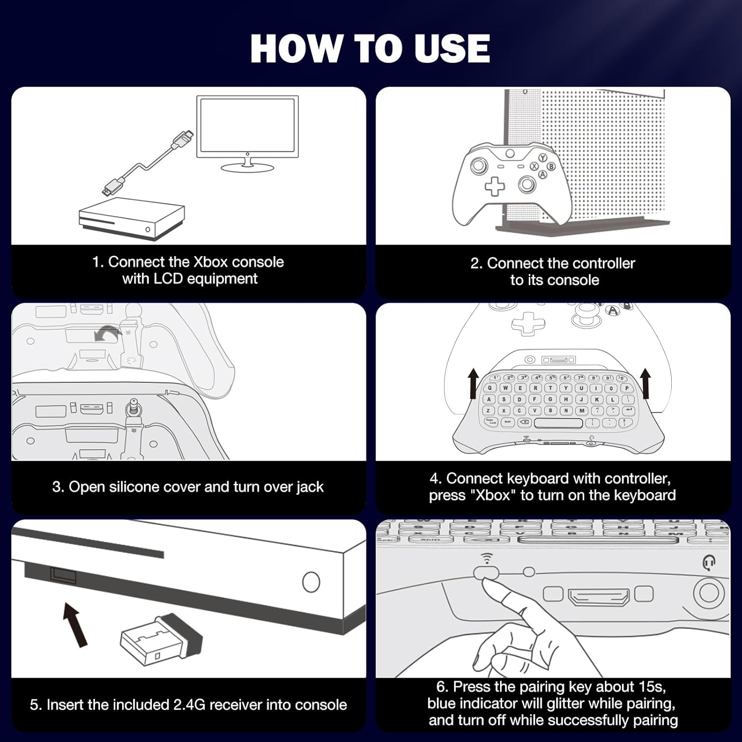 Moko Tastiera Retroilluminata Wireless per Xbox - immagine 7