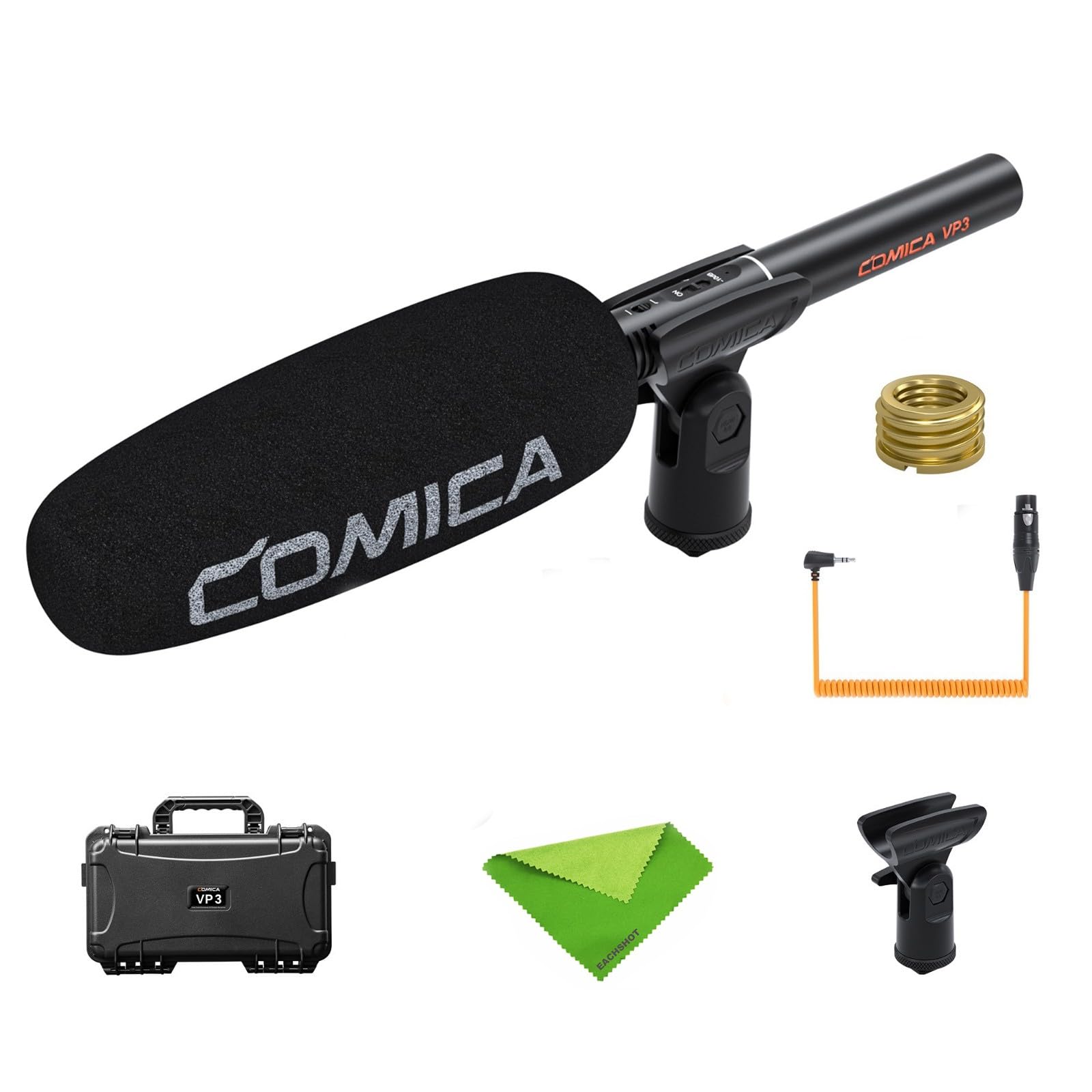Comica Microfono Shotgun VP3 XLR Super Cardioide