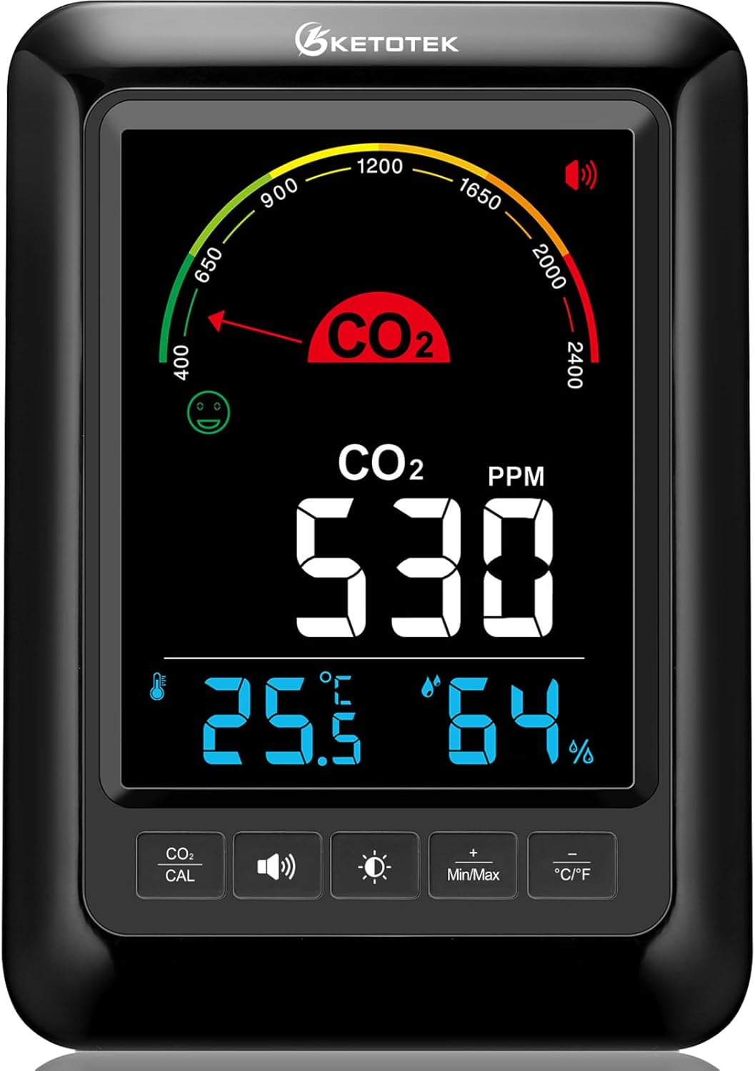 KETOTEK Rilevatore CO2 con Allarme - immagine 1