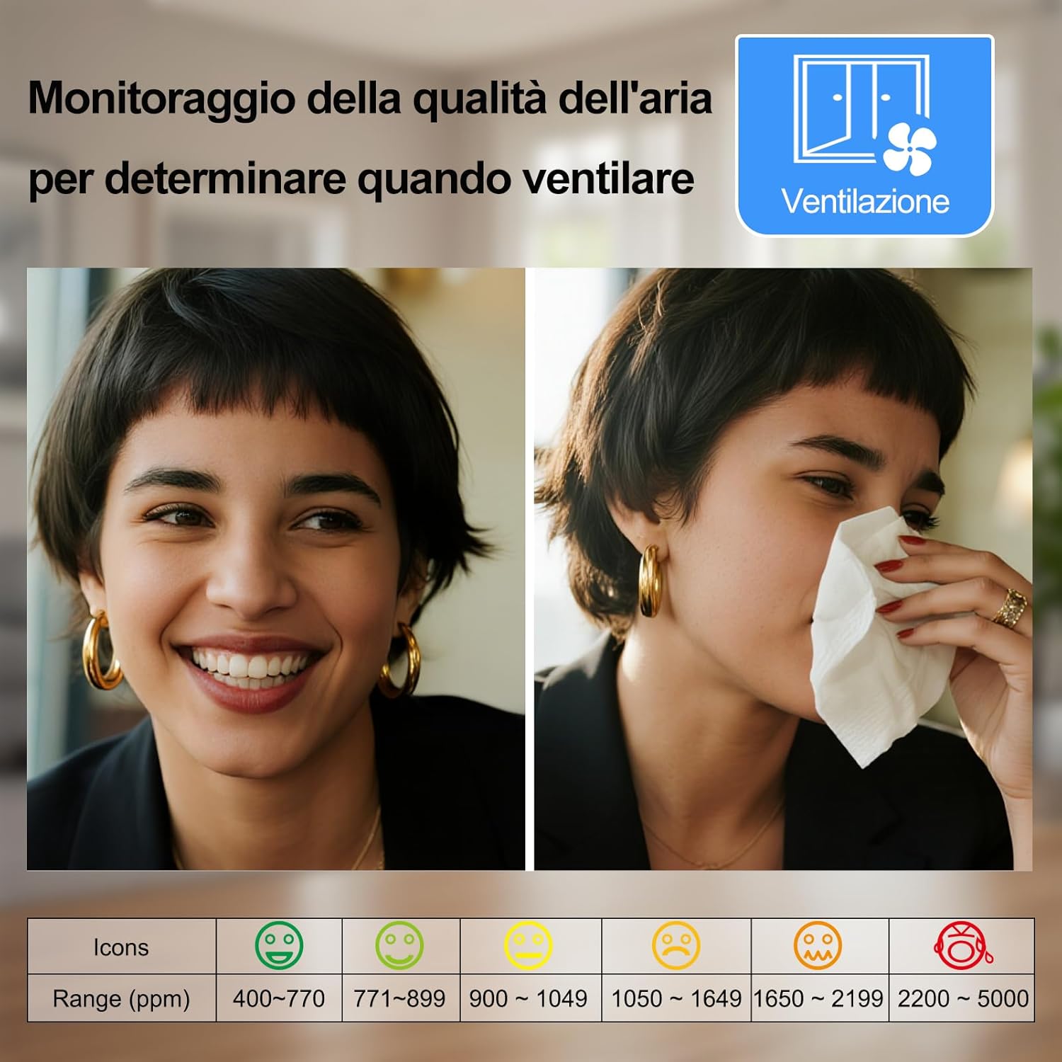 KETOTEK Rilevatore CO2 con Allarme - immagine 3