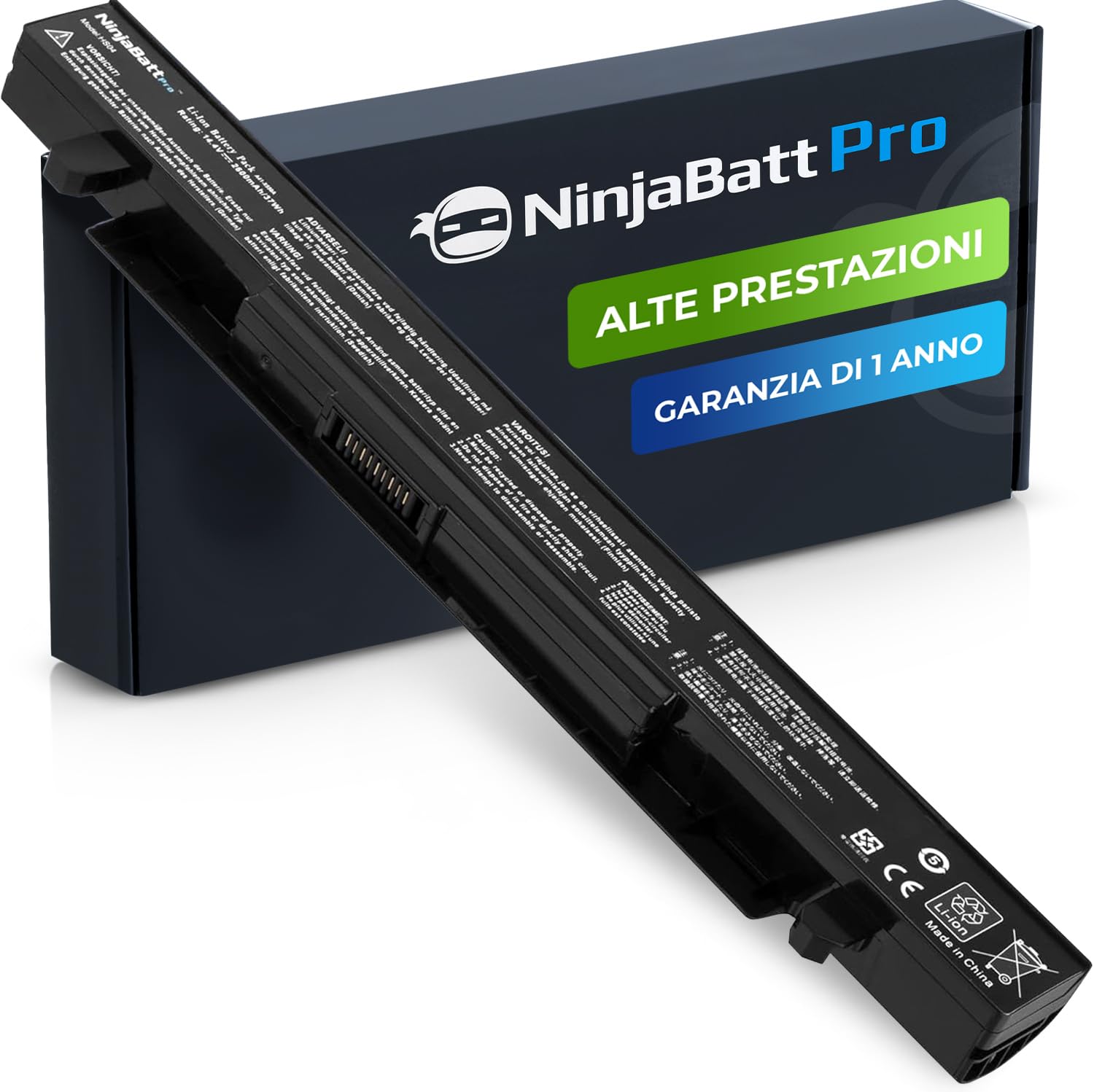 Ninjabatt Pro Batteria per Asus A41-X550A
