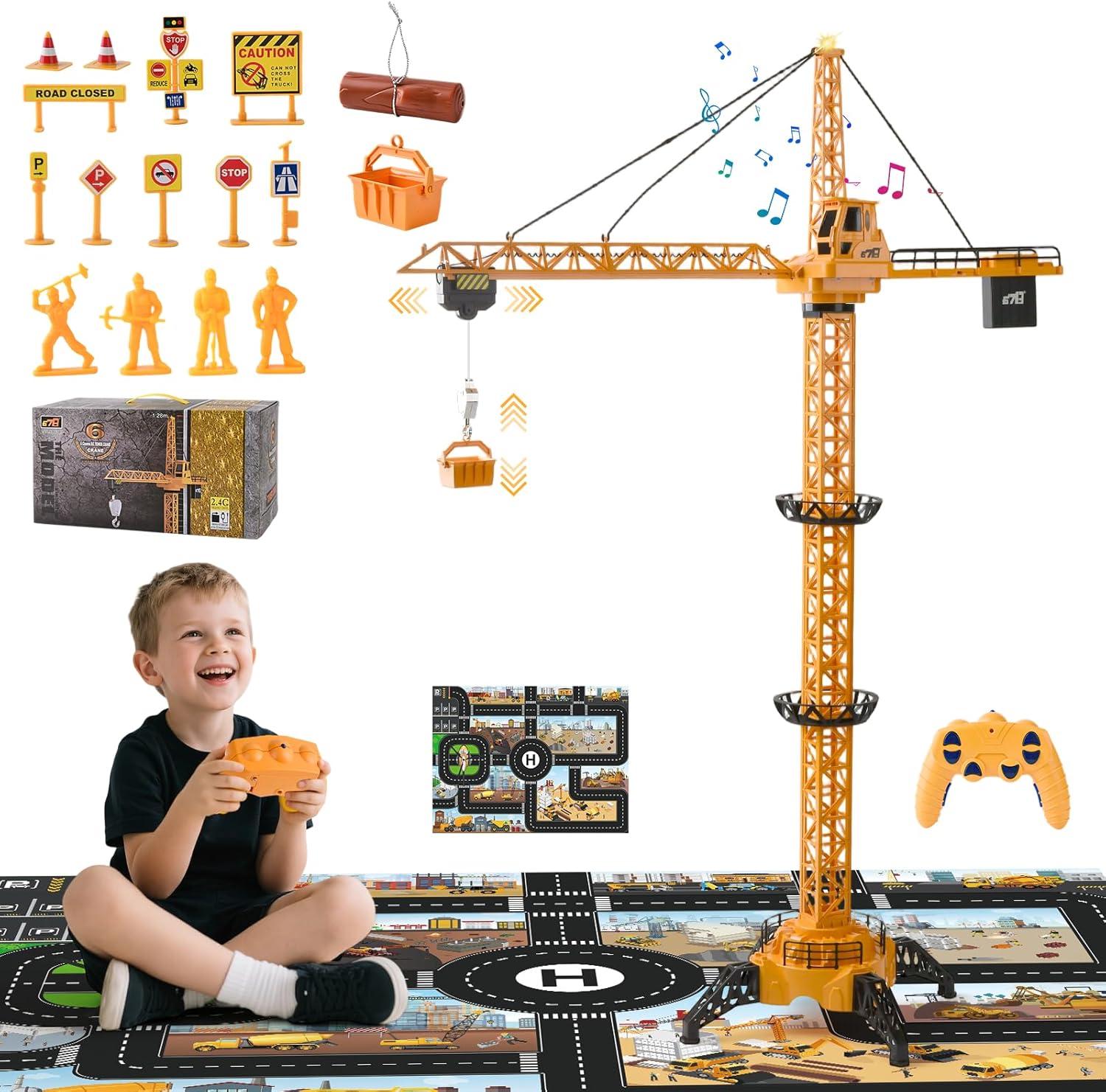 Gru a Torre RC 128 cm 6 Canali 2,4 GHz - immagine 1