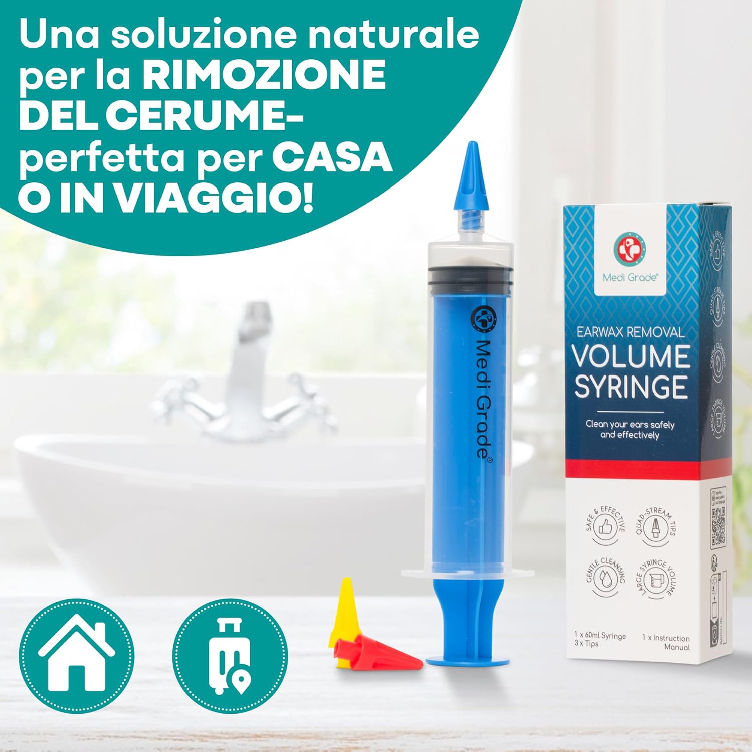 Medi Grade Kit Pulisci Orecchie e Rimozione Cerume - immagine 8