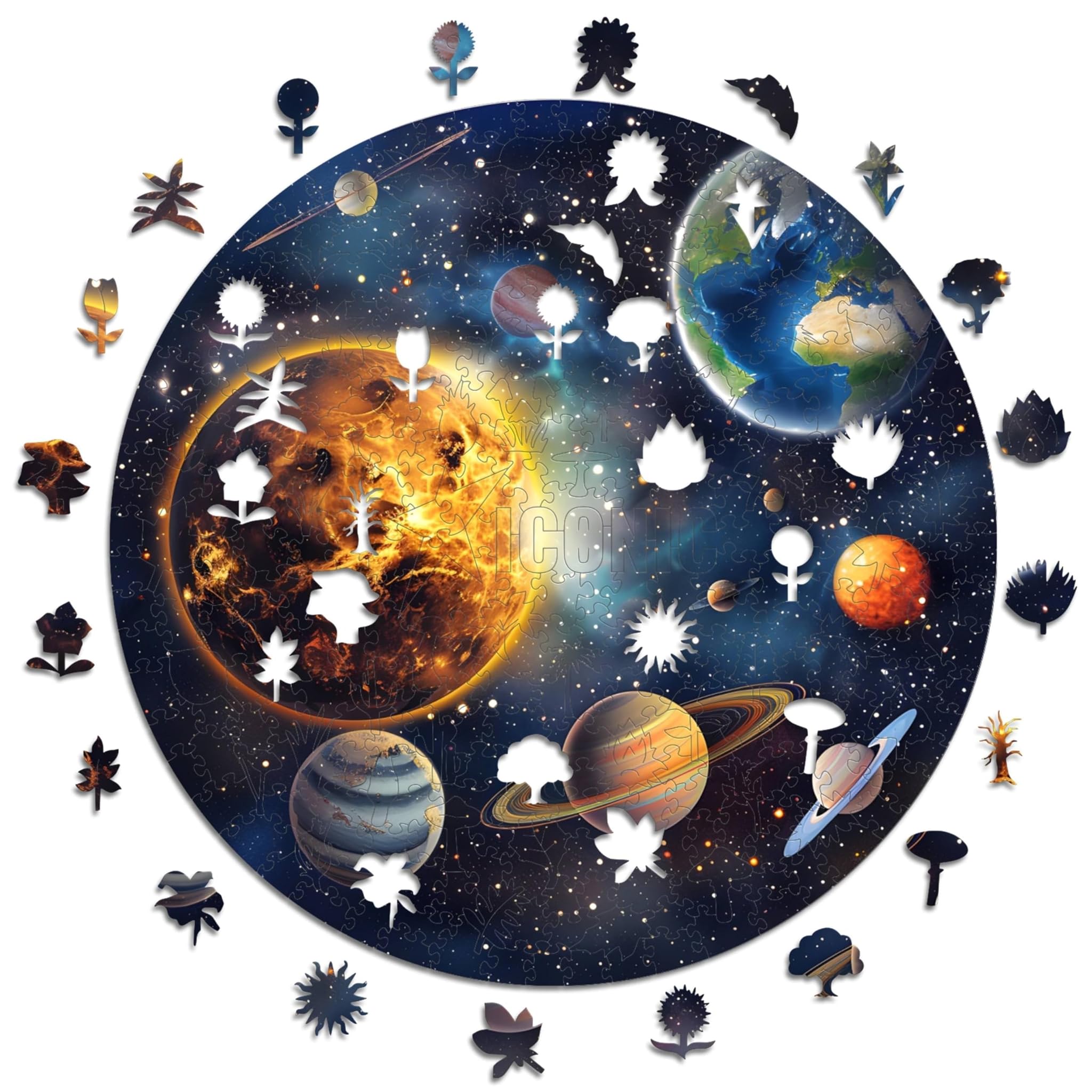 Iconic Puzzles Armonia Solare - Puzzle in Legno 350 Pezzi