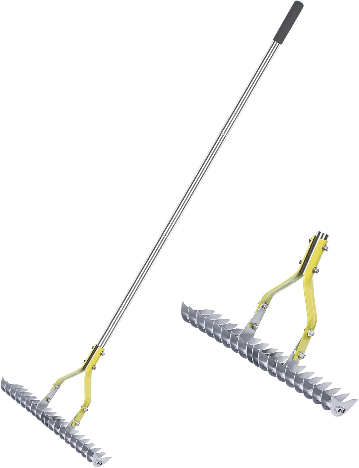 Baraystus Rastrello per Prato con Manico Lungo 148cm