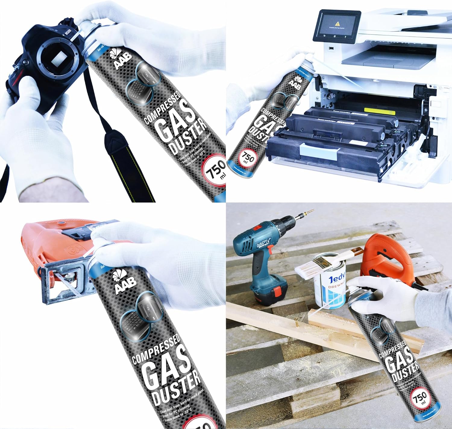 AAB Bombolette Spray Aria Compressa 750ml (6 pezzi) - immagine 5