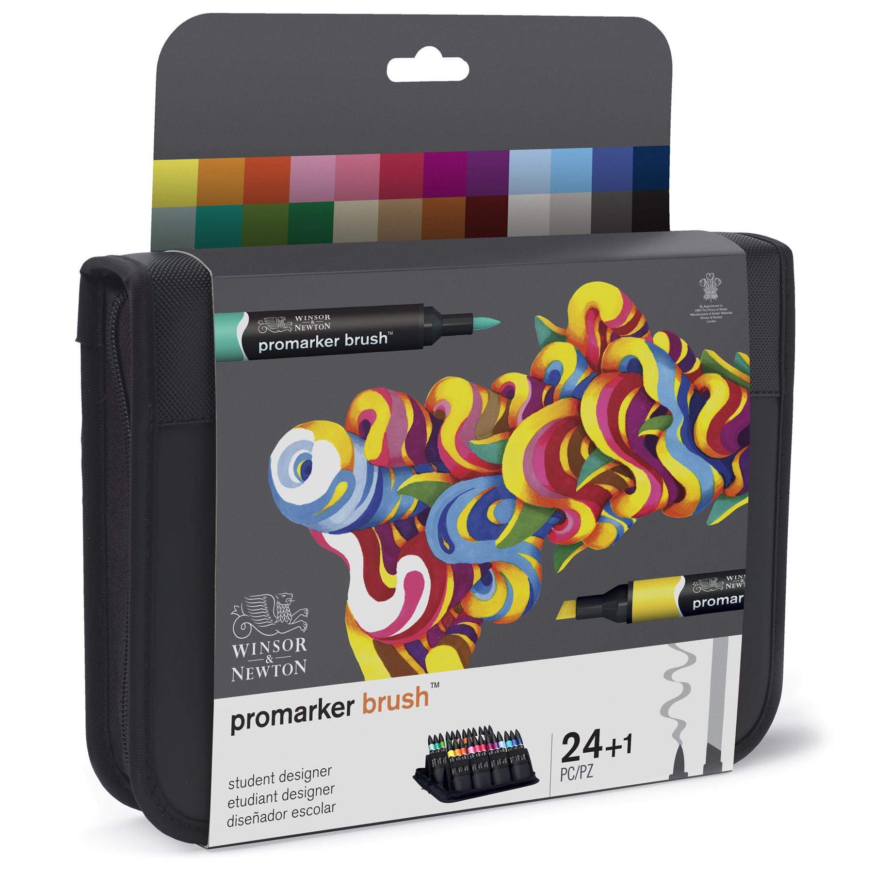 Winsor & Newton Brushmarker - Astuccio 24 Brushmarker "Student Designer"
